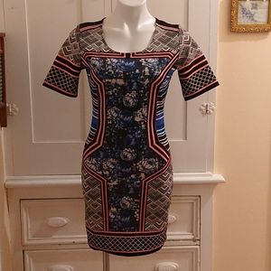 Jealous Tomato printed knit dress Sz S